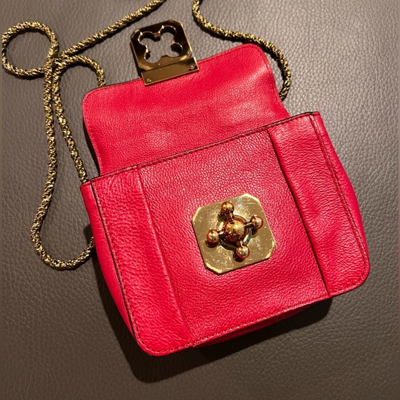 🔹CHLOE Red Leather Mini Elsie Bag - Picture 7 of 15